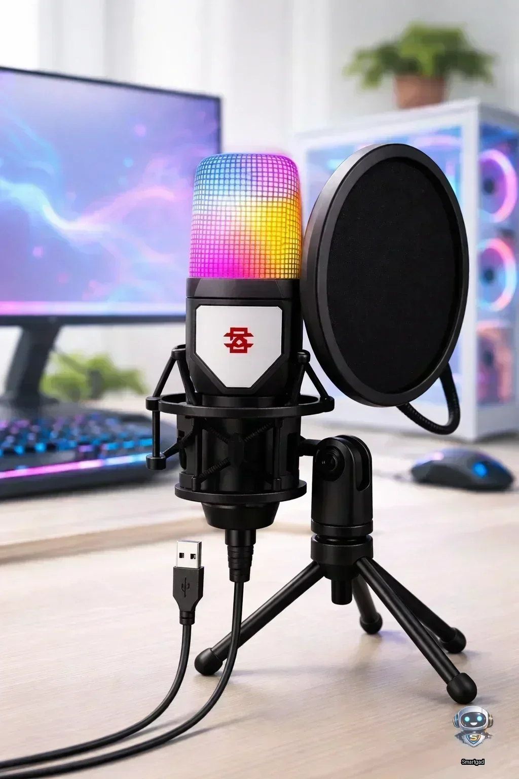 Ігровий RGB мікрофон для ПК і приставки