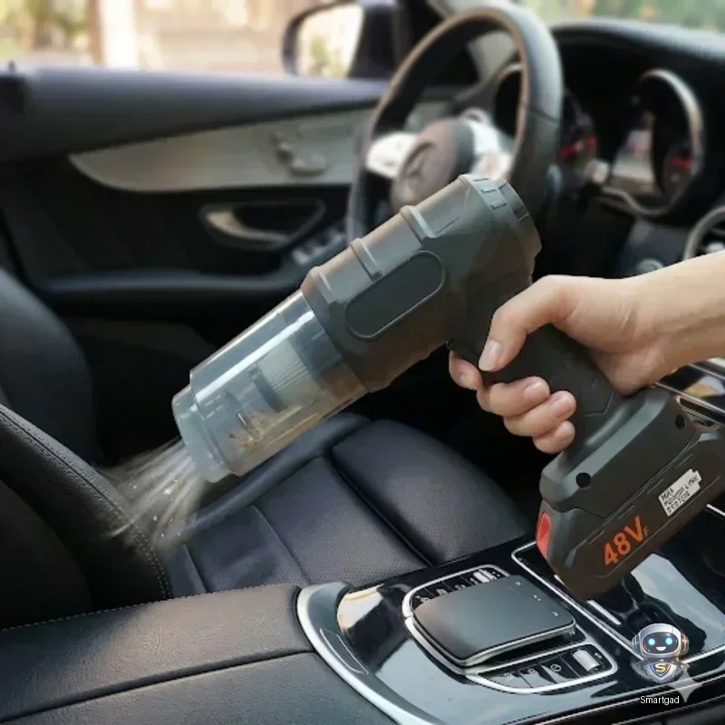 Автомобільний акумуляторний пилосос Dust Collector Maxtop 9997, 1 акумулятор, чорний