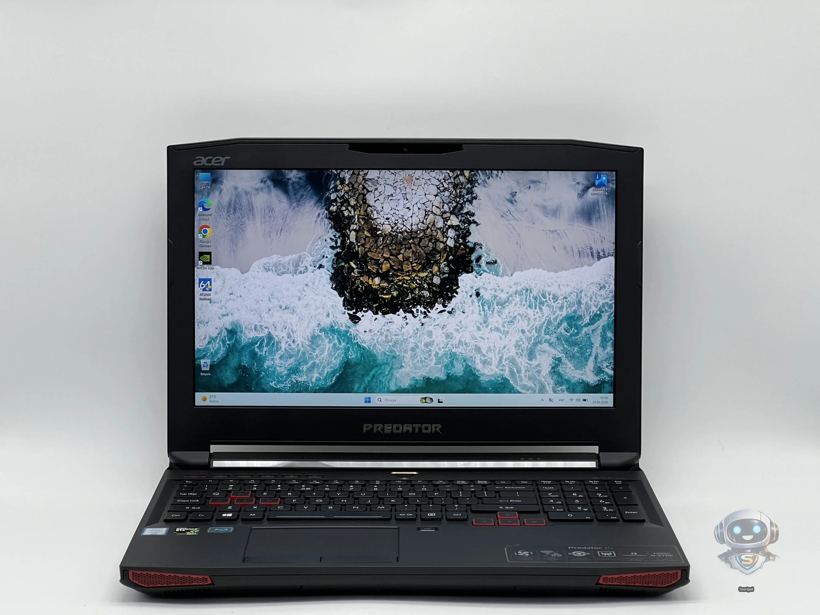 [Б/В] Ігровий ноутбук Acer Predator 15 G9-591-74KN / Intel Core i7 / 16GB RAM / 480GB / 15.6"