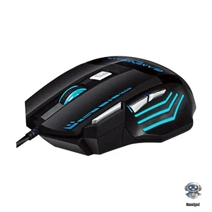 Ігрова миша Kakusiga KSC-568, USB, 7 кнопок, RGB-підсвічування, чорна