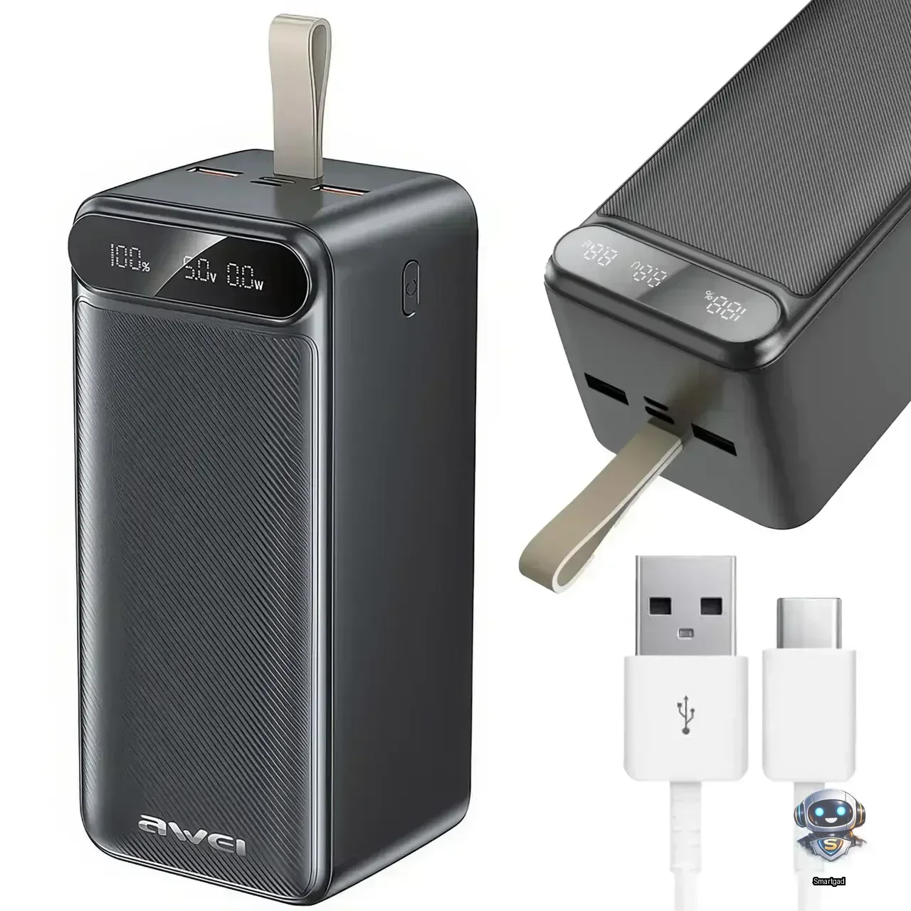 Повербанк AWEI P101K 100000mAh 22.5W з LED-дисплеєм